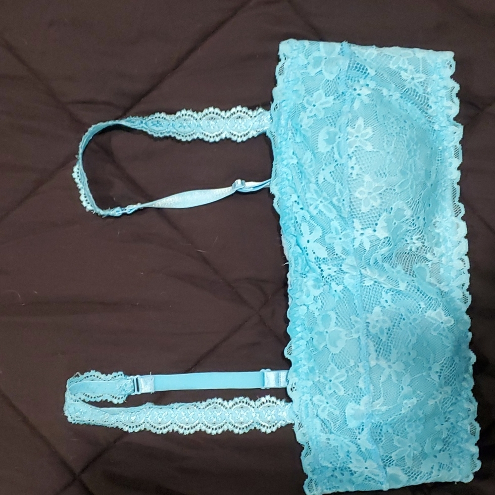 Women's no boundaries bra, light blue, size large
